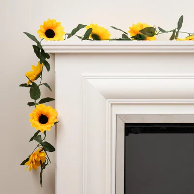 Dunelm Set of 2 Artificial Sunflower Garlands