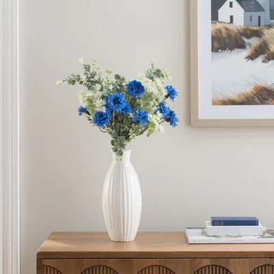Dunelm Artificial Maisie Blue Cornflower Bouquet