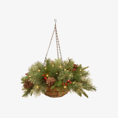 Dunelm 14" Colonial Hanging Basket Green