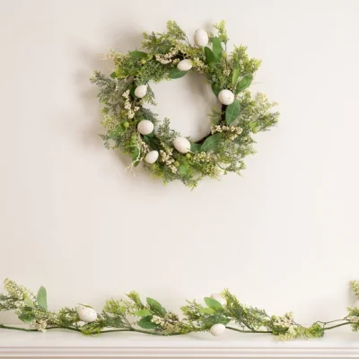 Dunelm Artificial Easter Egg Wreath