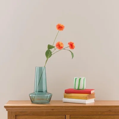 Dunelm Artificial Orange Pompom Dahlia Spray