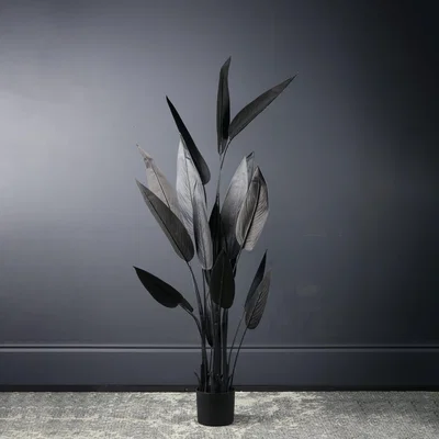 Dunelm Bird of Paradise Tree Black 160cm Black