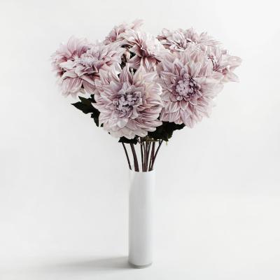 Dunelm Pack of 12 Artificial Dahlia Champagne Stem 95cm Champagne