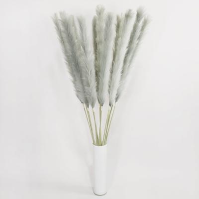 Dunelm Pack of 12 Grey Artificial Pampas Grass Grey