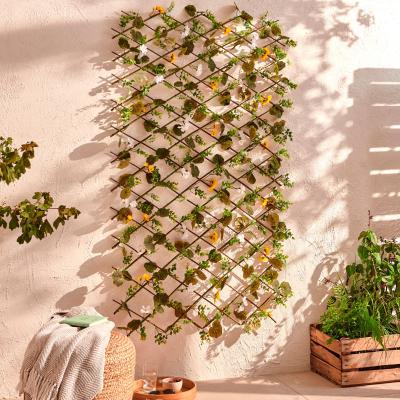 Dunelm Artificial Yellow Floral and Foliage Trellis 180cm MultiColoured
