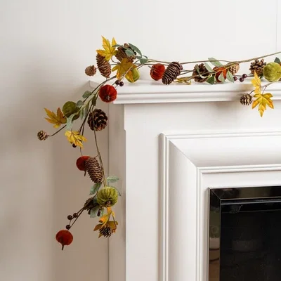 Dunelm Artificial Pumpkin Autumn Foliage Garland