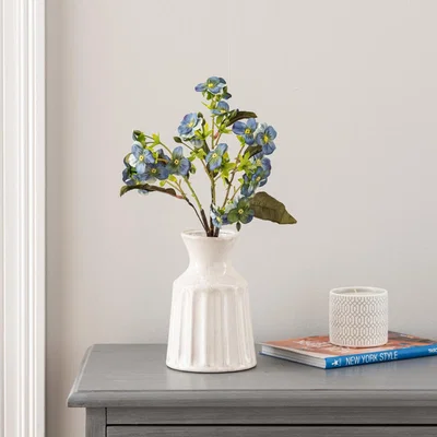 Dunelm Blue Pansy Bundle 38cm Blue