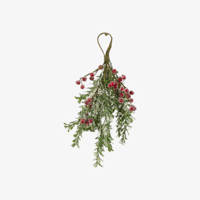 Dunelm Hanging Delicate Red Berry and Leaf Red