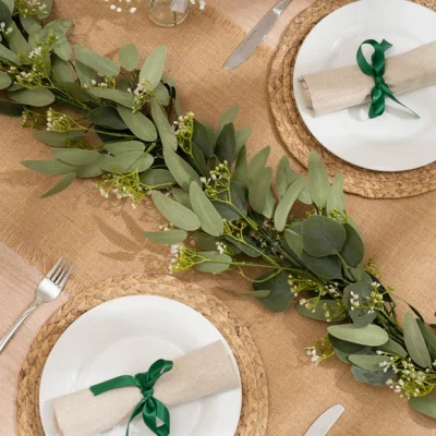 Dunelm Artificial Premium Eucalyptus & Gypsophila Garland