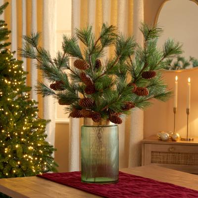 Dunelm Natural Pine Spray with Cones 70cm Green