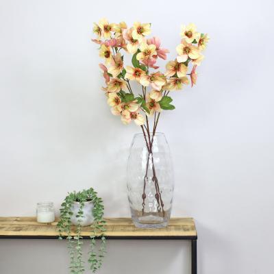 Dunelm Peach Real Touch Hellebore 3 Pack Pink