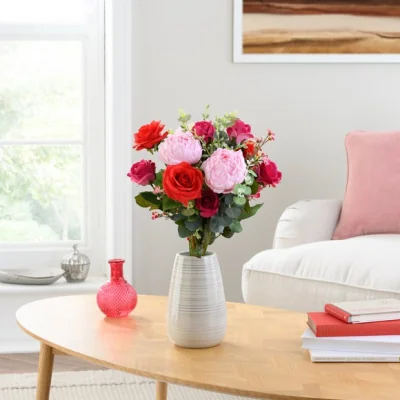 Dunelm Valentine's Red & Pink Artificial Bouquet
