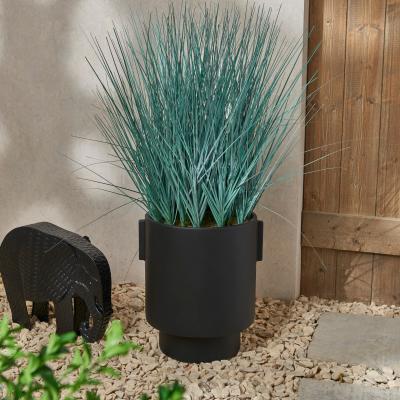 Dunelm Grass in Cement Pot 80cm Green