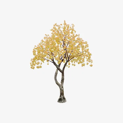 Dunelm 3m Peach Blossom Tree Yellow/Brown
