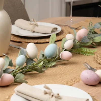 Dunelm 140cm Artificial Pastel Easter Egg Garland