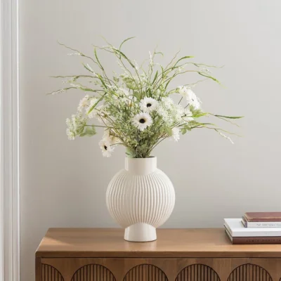 Dunelm Artificial Heidi White Gerbera Bouquet