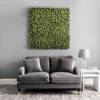 Dunelm Pack of 6 Artificial Eucalyptus and Sedum Wall Panels MultiColoured