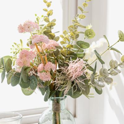Dunelm Artificial Mimosa and Achillea Bundle Off-White