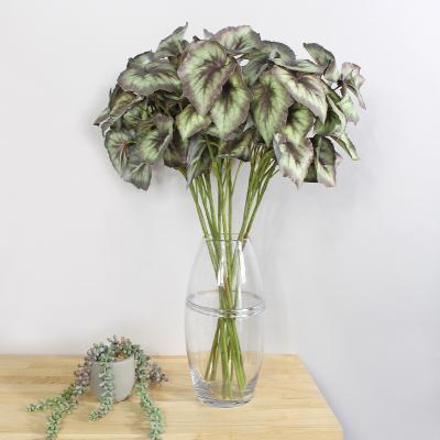 Dunelm Pack of 12 Artificial Begonia Leaf Sprays Green