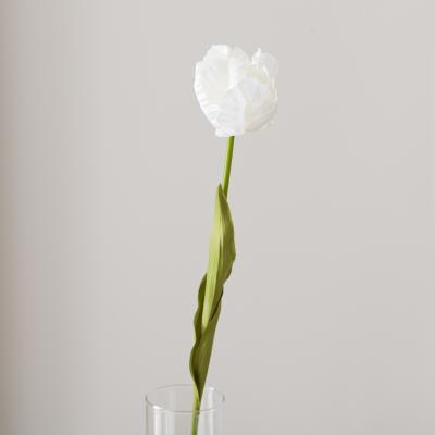 Dunelm Artificial White Parrot Tulip Stem