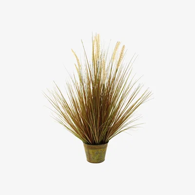 Dunelm Foxtail Grass Pot 80cm Green Green, Brown and Beige