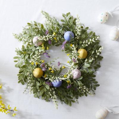 Dunelm Easter Egg Floral Wreath Multi Coloured