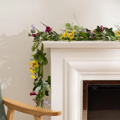 Dunelm Artificial Spring Floral Pansy Garland