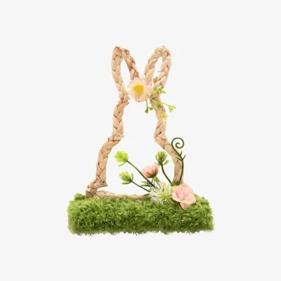 Dunelm Eggstraordinary Gift Co. Faux Flower Standing Bunny Decoration