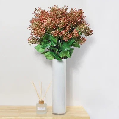 Dunelm Pack of 12 Artificial Pink Flowering Laurel Pink