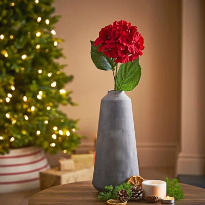 Dunelm Red Hydrangea Stem 66cm Red