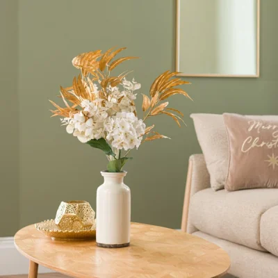 Dunelm Artificial Metallic Hydrangea Bouquet