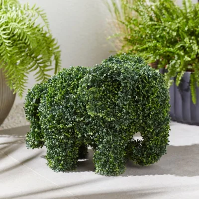 Dunelm Artificial Elephant Shaped Topiary Plant
