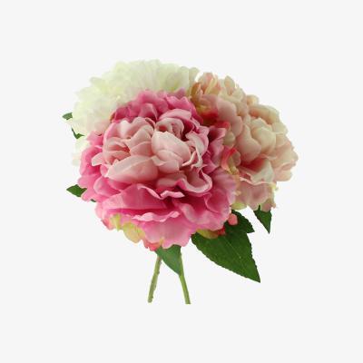 Dunelm Artificial Peony Pink Set of 3 Stems 40cm Pink