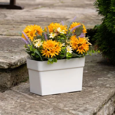 Dunelm Artificial Daisy Trough
