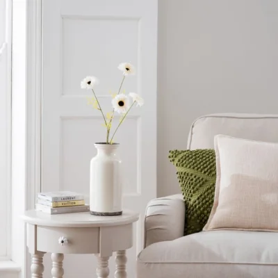 Dunelm Artificial Cream Gerbera Daisy Spray