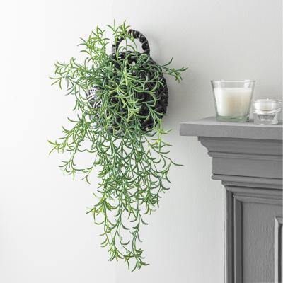 Dunelm Artificial String of Needles in Basket Green