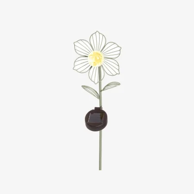 Dunelm Solar Metal Flower Garden Stake