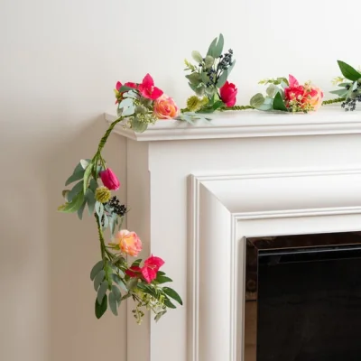Dunelm 150cm Artificial Bougainvillea & Eucalyptus Garland