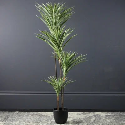 Dunelm Real Touch Yucca Tree in Pot 130cm Green