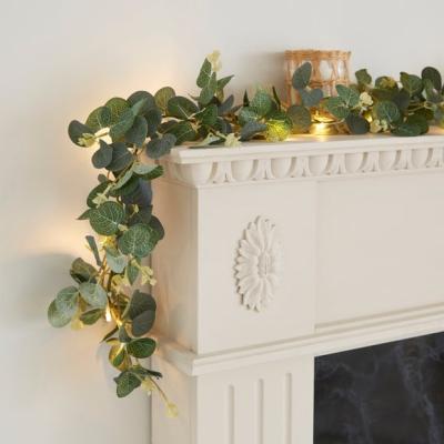 Dunelm Artificial Eucalyptus 30 LED Lit Garland