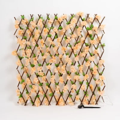 Dunelm Artificial Peach Blossom Expanding Trellis with LED Lights