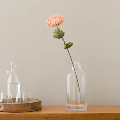 Dunelm Artificial Peach Chrysanthemum Stem Orange