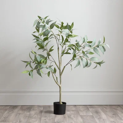 Dunelm Artificial Green Seeding Gum Tree 120cm Green