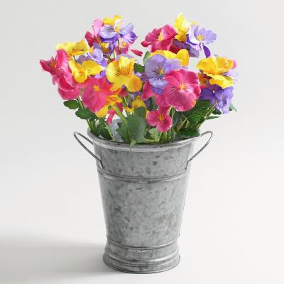 Dunelm Pack of 6 Artificial Pansy Multi Bundle 32cm
