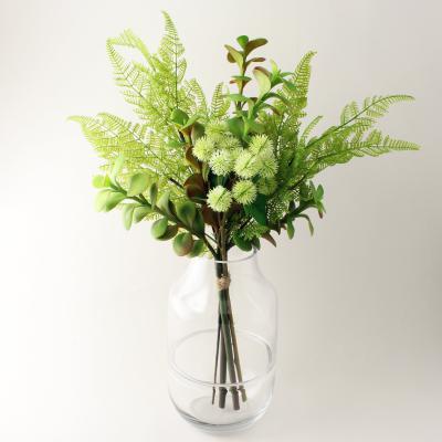Dunelm Florals Forever Jade Succulent Bouquet Green