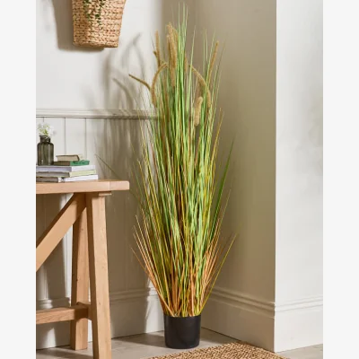 Dibor Faux Ravenna Grass Pot