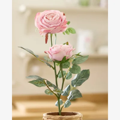 Dibor Faux Garden Rose Spray