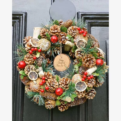 Dibor Personalised Festive Fruits Wreath 38cm