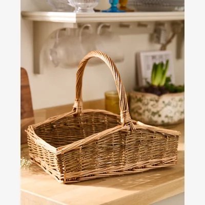 Dibor Sloped Antique Wash Flower Trug