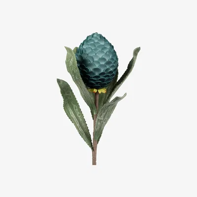 Graham & Green Faux Blue Bud Flower Stem